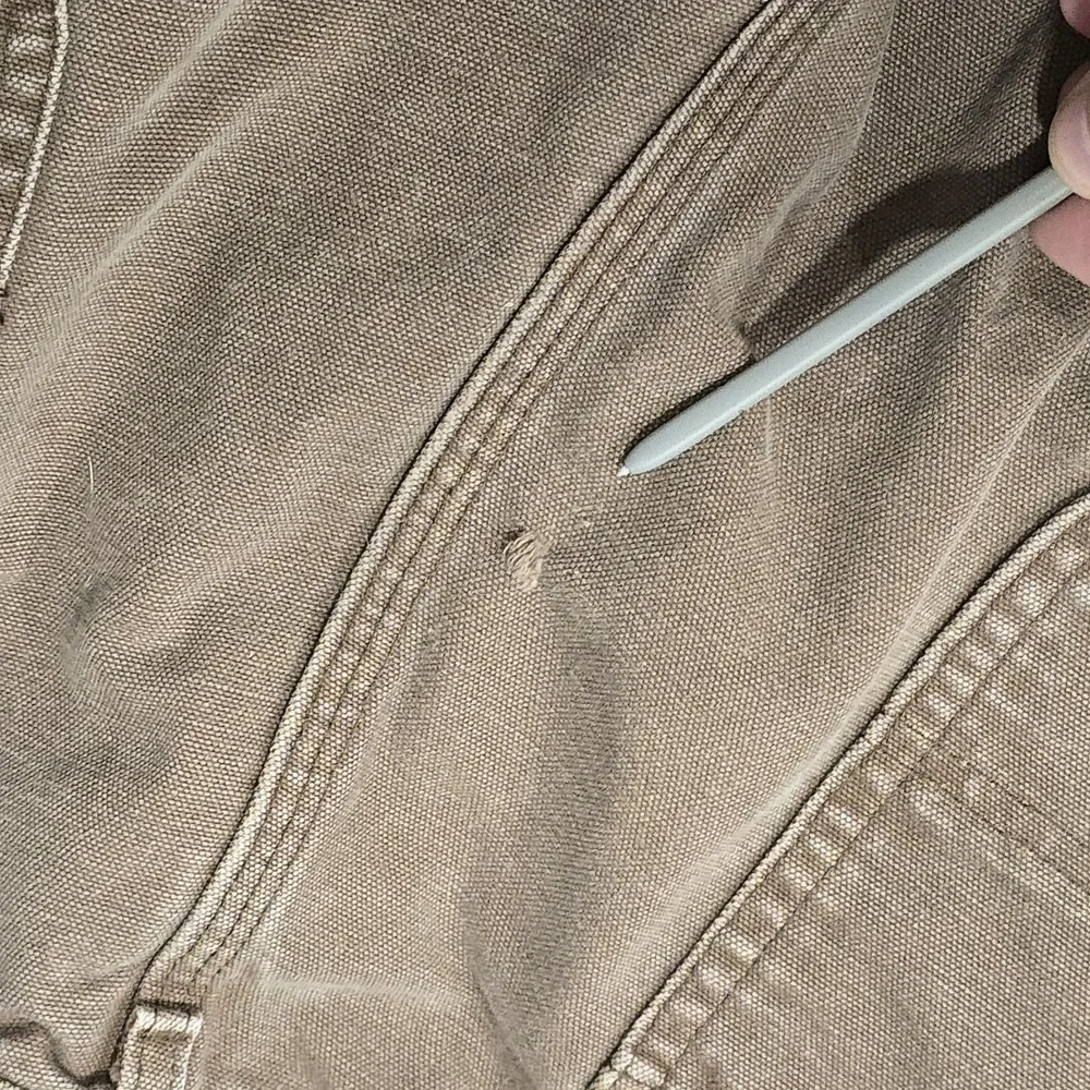 Carhartt B11 CHT Duck Canvas Work Pants 38x32 Chestnut Brown USA Fabric Distress